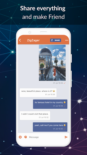ZigZag - Random Anonymous Chat ekran görüntüsü