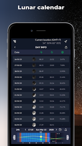 Ephemeris: Sun and Moon Seeker ekran görüntüsü