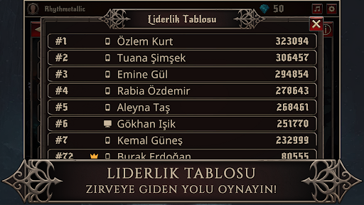 Rhythmetallic: Metal Ritim ekran görüntüsü
