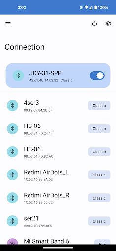 BluetoothMe: Arduino Control ekran görüntüsü