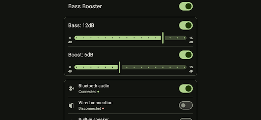 Bass Booster ekran görüntüsü