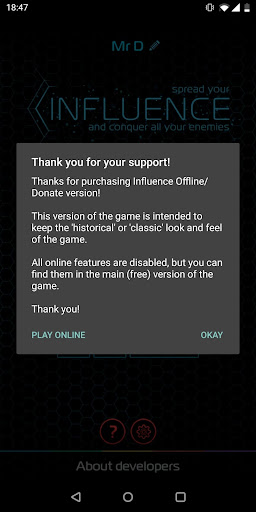 Influence Classic - Offline ekran görüntüsü