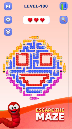 Wiggle Out:Snake Escape Puzzle ekran görüntüsü