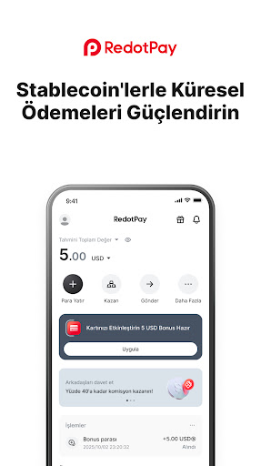 RedotPay: Kripto Kart & Öde ekran görüntüsü