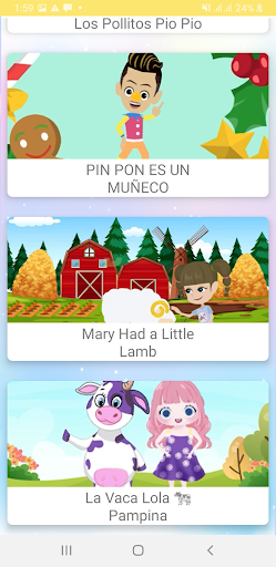 canciones para niños chiquitos ekran görüntüsü
