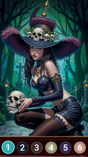Dark Night Paint by Numbers ekran görüntüsü