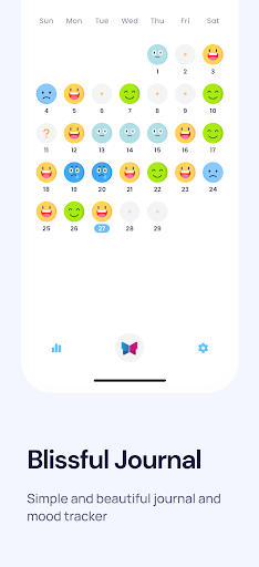 Blissful Journal, Mood Tracker ekran görüntüsü