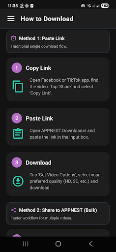 APPNEST Downloader ekran görüntüsü