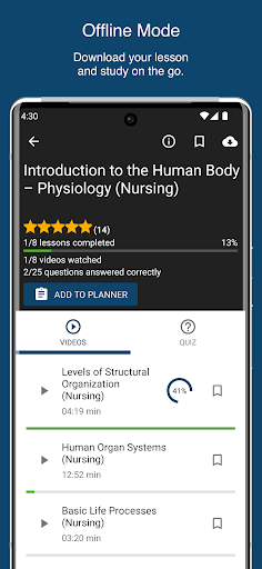 SCFHS-Nursing Lecturio ekran görüntüsü