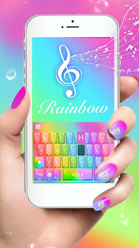 Rainbow1 Klavye Teması ekran görüntüsü