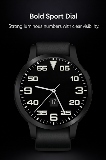 Bold Sport Analog Watch Face ekran görüntüsü