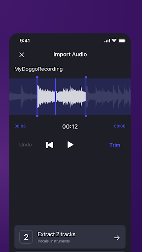 Unmix - Music & Vocal Remover ekran görüntüsü