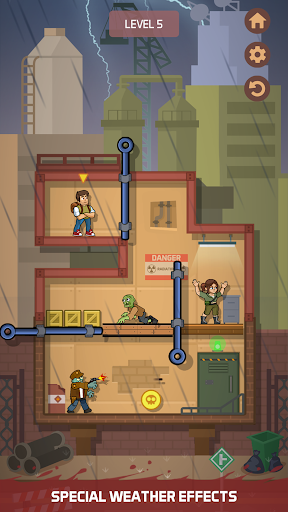 Zombie Escape: Pull the Pins! ekran görüntüsü