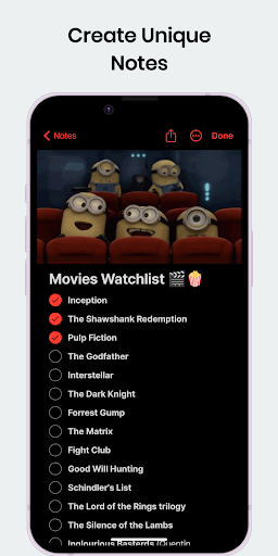Notlar: Basit iOS Not Defteri ekran görüntüsü