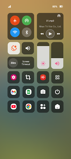 Control Center, Easy Control ekran görüntüsü