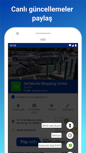 PlugShare ekran görüntüsü