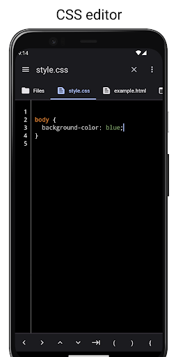 WebCode - html, css, js ide ekran görüntüsü
