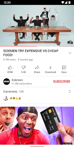 YouTube ekran görüntüsü