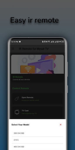 Remote for Mysat tv ekran görüntüsü