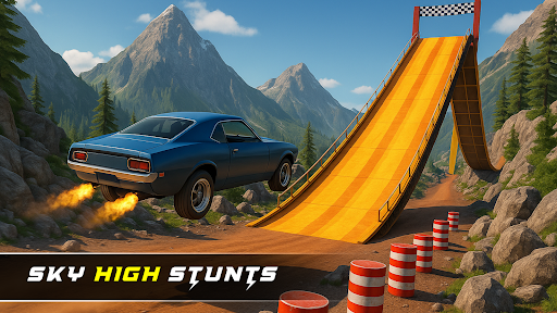 Mega Ramp Car Stunt Racing ekran görüntüsü