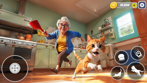 Grandma VS Bad Cat Simulator ekran görüntüsü