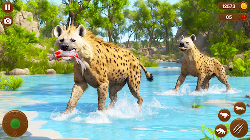 Wild Hyena Family Life Sim ekran görüntüsü