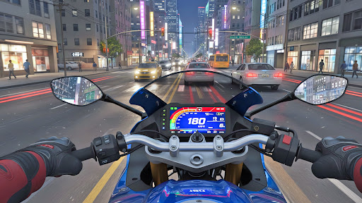 Highway Bike Rider 3D ekran görüntüsü