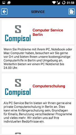 Computerservice Berlin PC MAC ekran görüntüsü