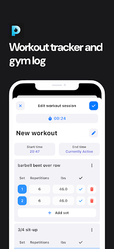 Pumped Workout Tracker Gym Log ekran görüntüsü