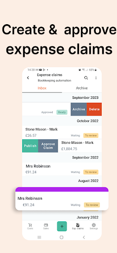 Receipt Tracker App - Dext ekran görüntüsü