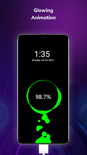 Battery Charging 3D Animation ekran görüntüsü