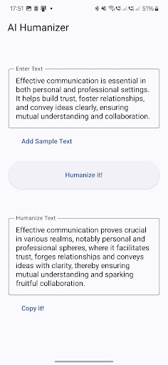 AI Humanizer - Bypass AI ekran görüntüsü