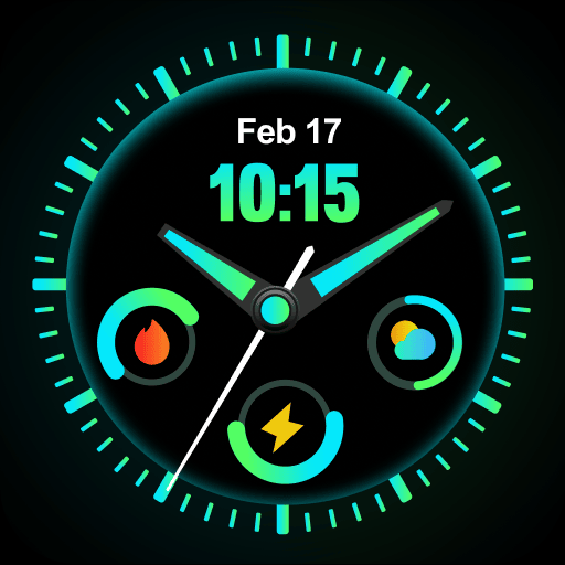 Analog Digital Clock Wallpaper