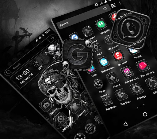 Skull Devil Launcher Theme ekran görüntüsü