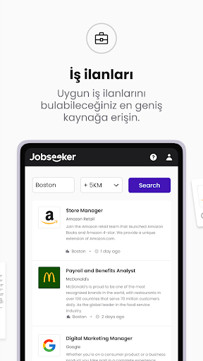 Jobseeker ekran görüntüsü