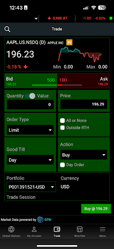TBC Capital Trader ekran görüntüsü