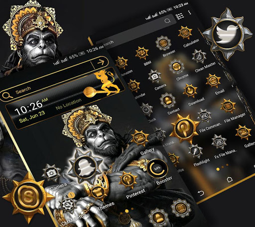 Lord Hanuman Ji Launcher Theme ekran görüntüsü
