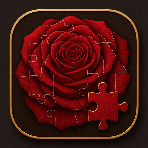 Red Rose Jigsaw Puzzle Game