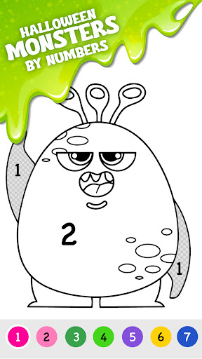 Coloring by Number: Halloween ekran görüntüsü