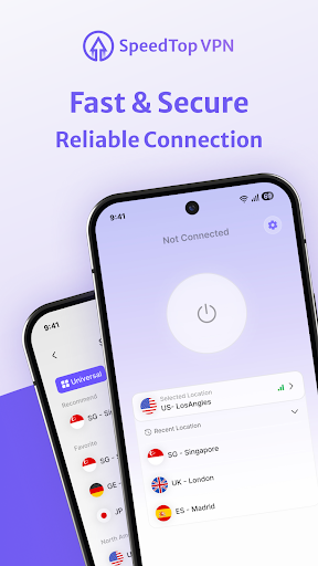 SpeedTop VPN: Fast & Secure ekran görüntüsü