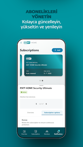 ESET HOME ekran görüntüsü