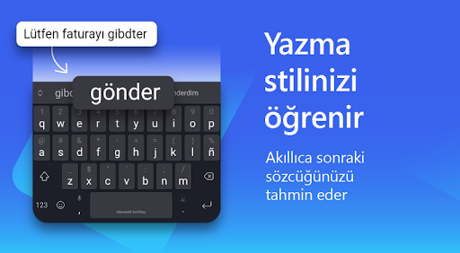 Microsoft SwiftKey Klavye ekran görüntüsü