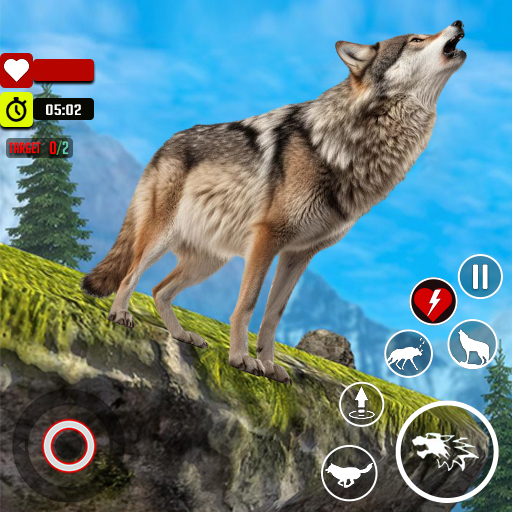 Wild Wolf Animal Sim Games