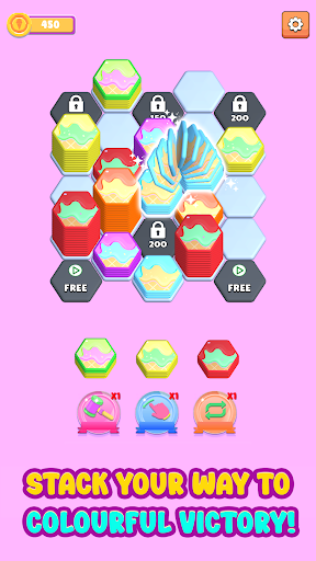 Hexagon Sort-Color sort puzzle ekran görüntüsü