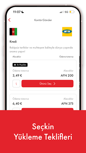 Rebtel: Yüklemeler ve Aramalar ekran görüntüsü