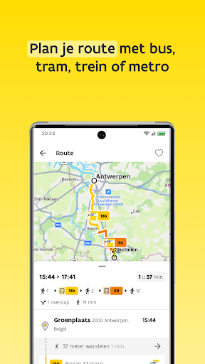 De Lijn ekran görüntüsü