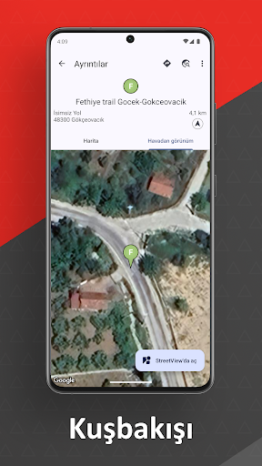 Yürüyüş ve yürüyüş rotaları ekran görüntüsü