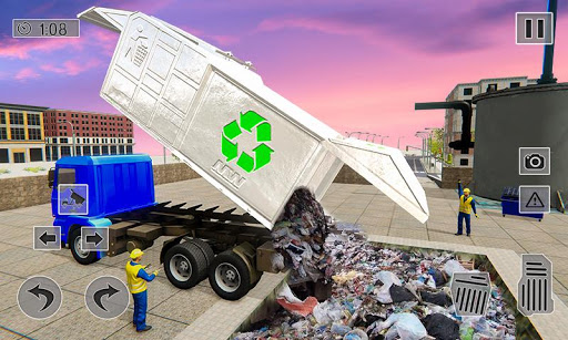 Kent çöp kamyon oyunlar 3D ekran görüntüsü