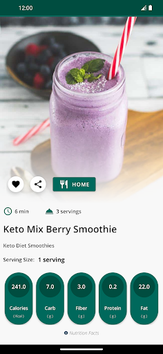 Keto Diet Smoothie Recipes ekran görüntüsü