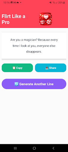 Pickup Lines Maker - AI Flirt ekran görüntüsü